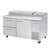 Blue Air BAPP67-D2L-HC 2 Drawers 1 Door All Stainless Pizza Prep.Table, 67" wide, 20.2 cu/ft. - (9) 1/3 Pans - By Others. R-290 Refrigerant