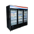 Atosa USA MCF8724GR 81" 3 Section Merchandiser Refrigerator with 3 Swing Glass Door, 69.5 Cu/Ft., R290