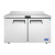 Atosa MGF8409GR 48" W 2-Section 2 Solid Door Worktop Refrigerator - 115 Volts, 13.4 Cu/Ft, Self-Contained, Rear Mounted, R290