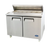 Atosa 48.2" W 2-Section 2 Doors Sandwich and Salad Top Refrigerator - 115 Volts, 13.4 Cu/Ft., Rear Mounted, R290