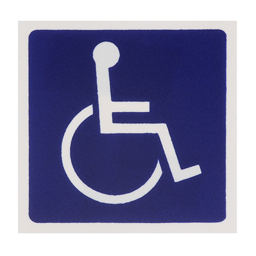 AllPoints ALL2801128 (or Equivalent) Sign, Handicap, Blue 3X3