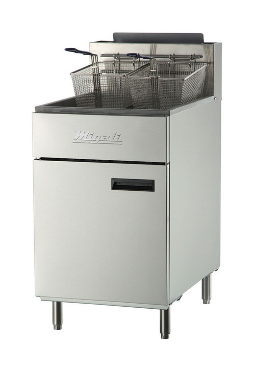 Migali Commercial Natural Gas Deep Fryer | PizzaOvens.com