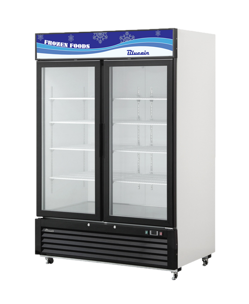 Blue Air BKGF49-HC 54.38'' 49.0 Cu. Ft. 2 Section White Glass Door