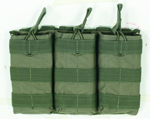 Voodoo Tactical M4/M16 Open Top Mag Pouch W/ Bungee System 20-8180004000 OD Green