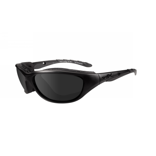 Wiley X Airrage Glasses 694 Black Ops Matte Black Smoke Gray