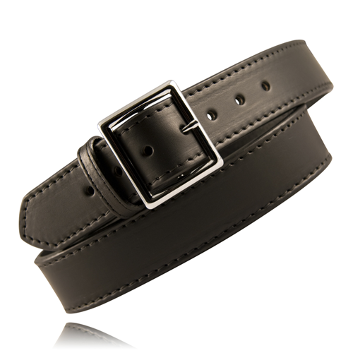 Boston Leather 1 3/4 Lined Garrison Belt 6505L-1-40-GLD Black Plain Brass 40