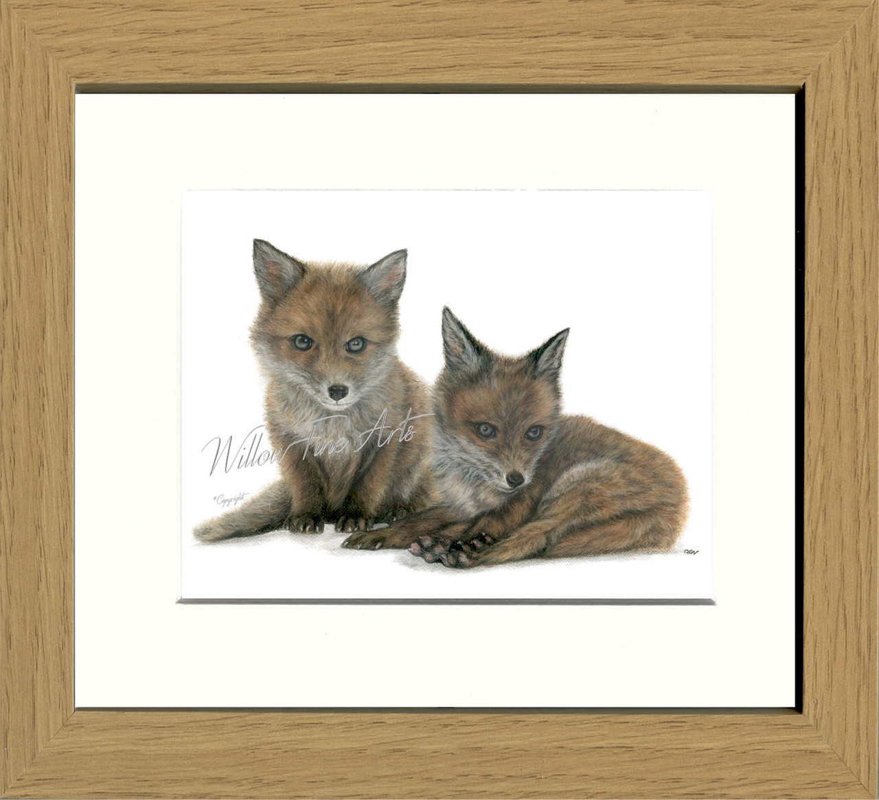 Cub Prints Fox Cubs - Art Print