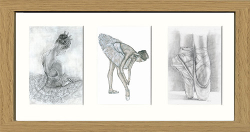 Oak Effect Framed Triptych (Three 4x6 inch prints) Oak Effect Framed Triptych (Three 4x6 inch prints)