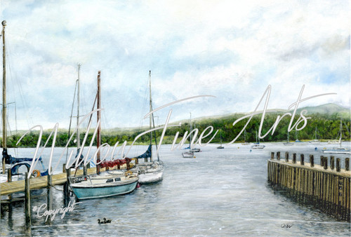 Ambleside Marina - Large Collector's Print