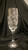 Mistletoe Engraved Champage Flute Glasses