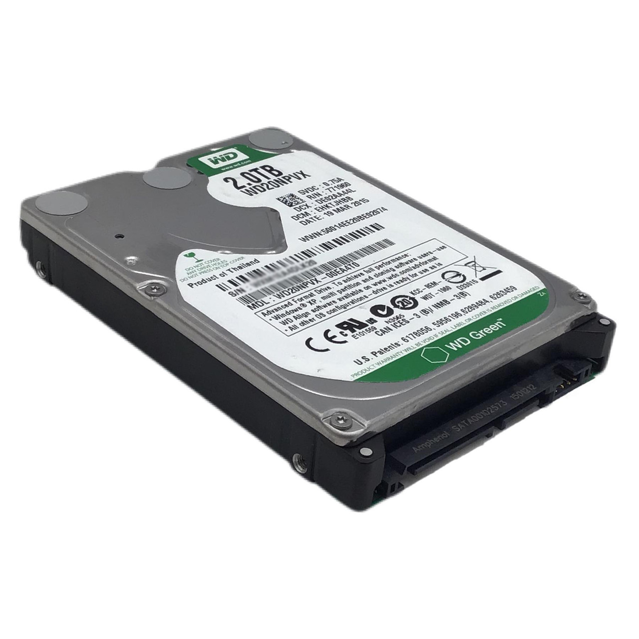 Western Digital WD20NPVX（2.5インチ HDD 2TB） WesternDigital 2TB 2.5in SATA Hard Drive WD20NPVX