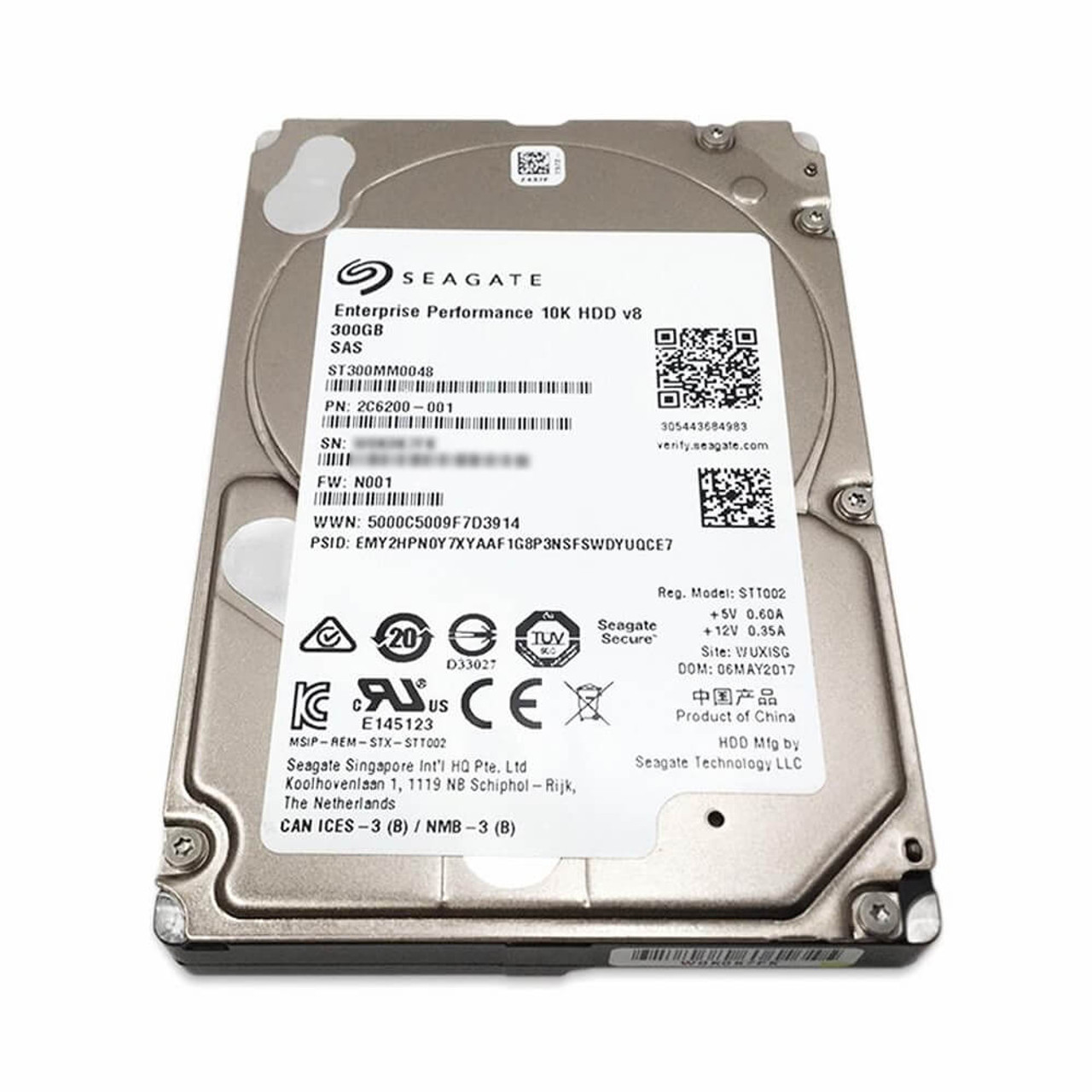 SEAGATE HDD 300GB SAS 6G 2.5'' 10K wyw801m