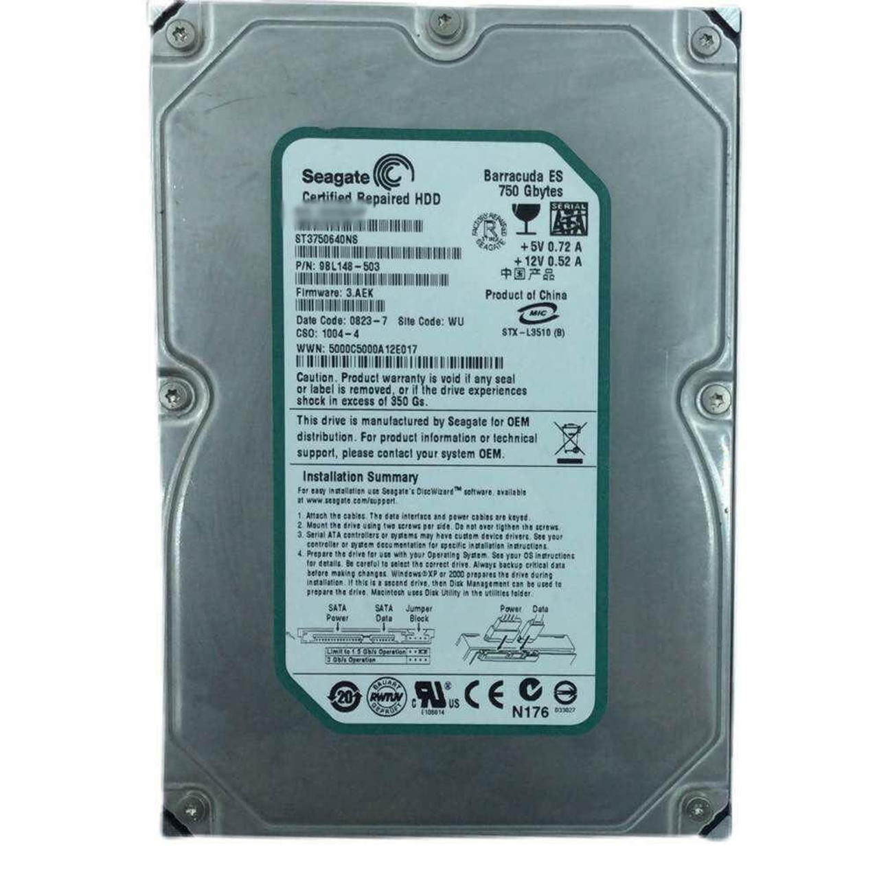 中古/別売ケース付 SEAGATE BARRCUDA 6TB HDD  （45） 中古⁄別売ケース付 SEAGATE BARRCUDA 6TB HDD （14） 中古⁄別売ケース