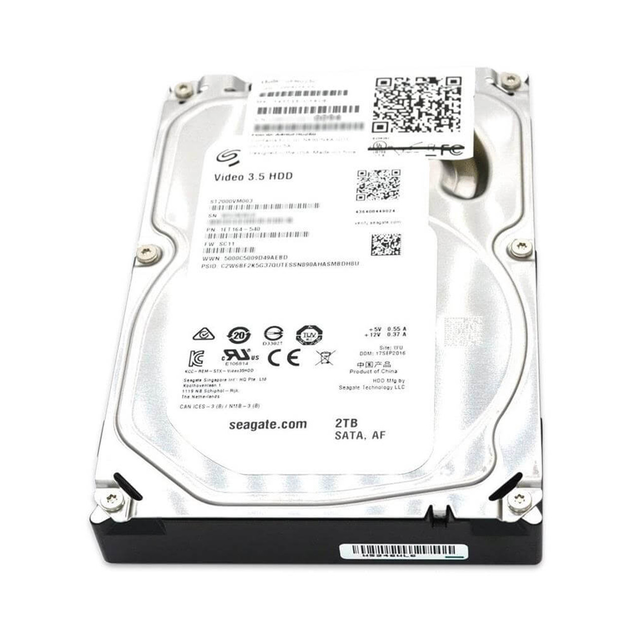 ■【ほぼ新品】SEAGATE VIDEO 3.5 HDD ST2000VM003　2TB SATA600 5900RPM ②■