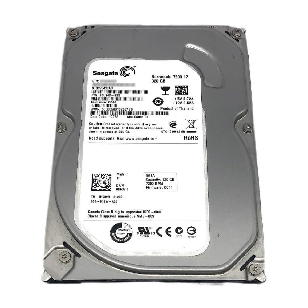 Dell 320GB 3.5in SATA Hard Drive H639R