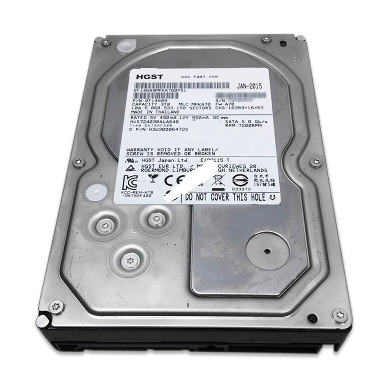 Hitachi 2TB 3.5in SATA Hard Drive HUS724020ALA640