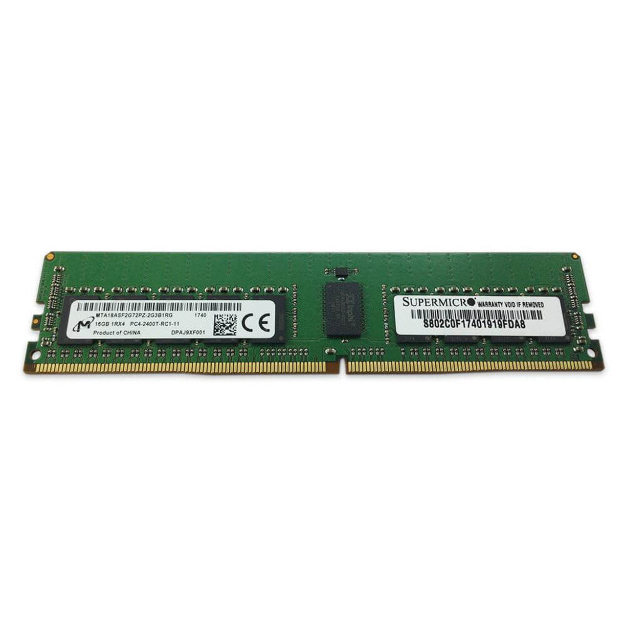 Micron 16GB PC4-2400T 1RX4 1.2V Memory MTA18ASF2G72PZ-2G3B1