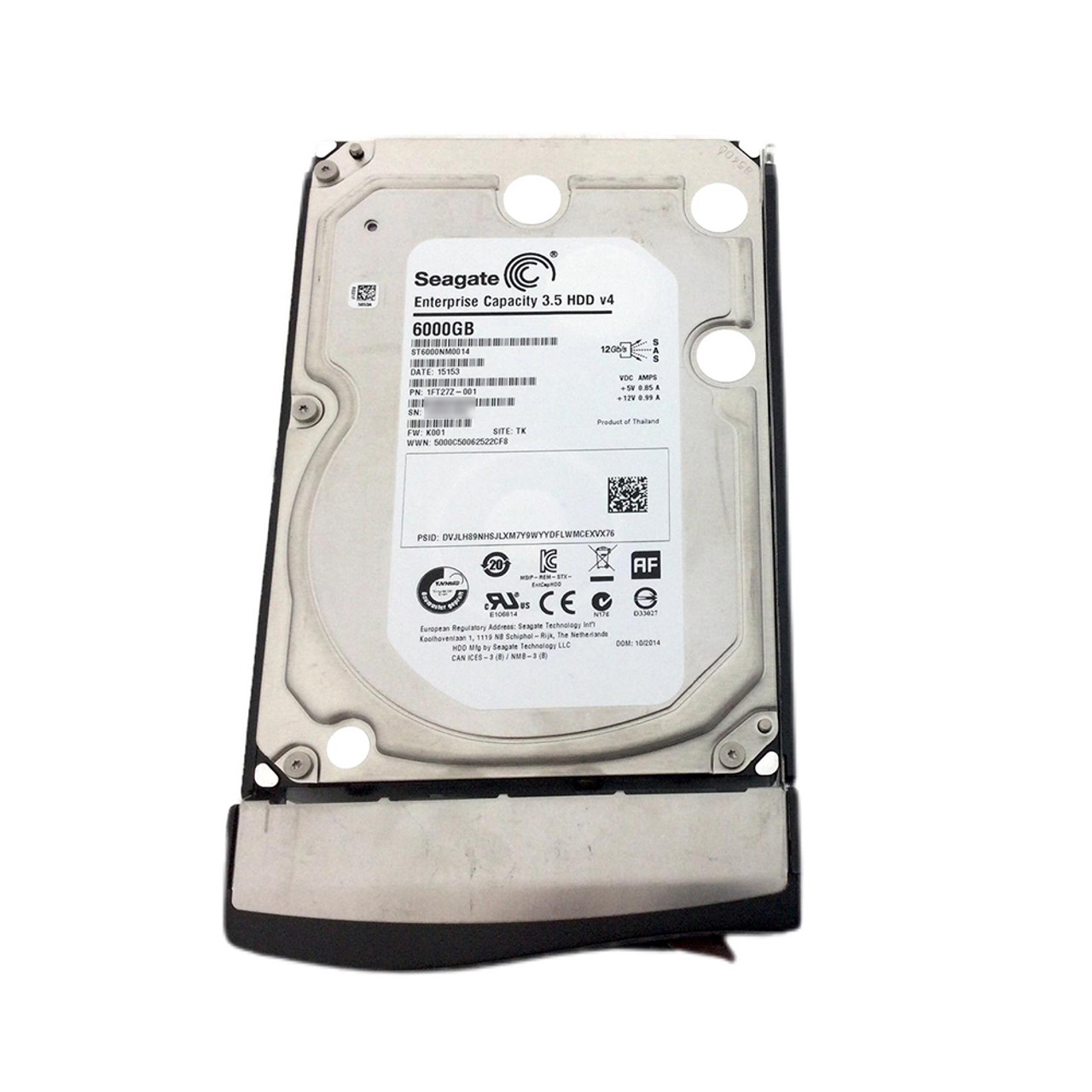 Seagate ST6000NM0014 3.5in 6TB 7200RPM SAS 12Gb/s Server HDD