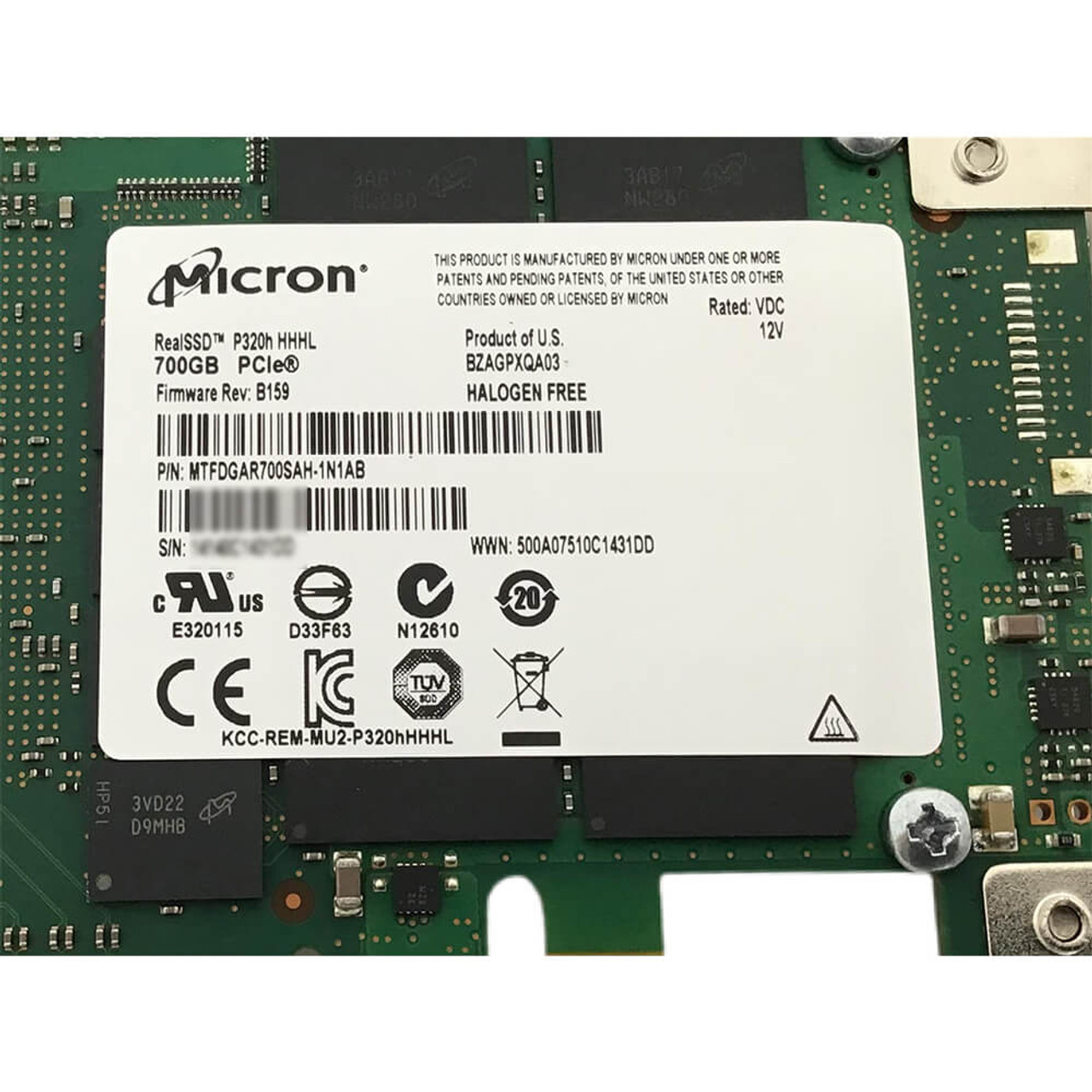 Micron 700GB PCIe SSD Hard drive P329h