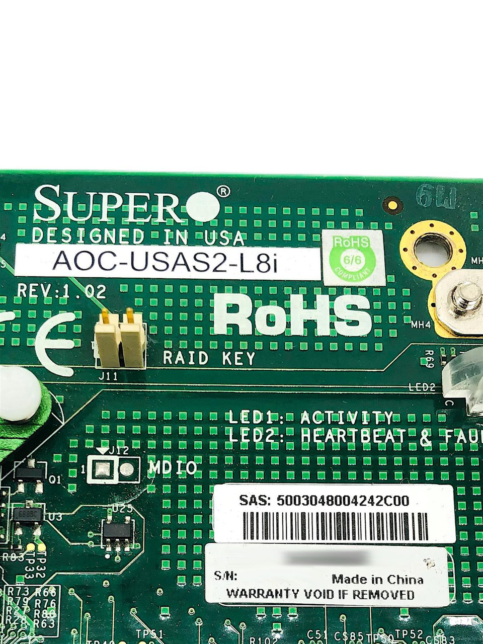 AOC-USAS2-L8I Supermicro 6Gb/s Eight-Port SAS Internal RAID