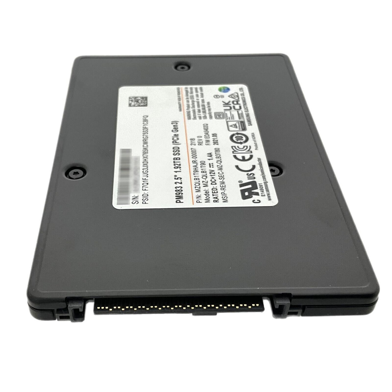 NEW 1.92TB NVME PCIe Gen 3 MZ-QLB1T90 Samsung 2.5 PM983 Internal SSD Drive