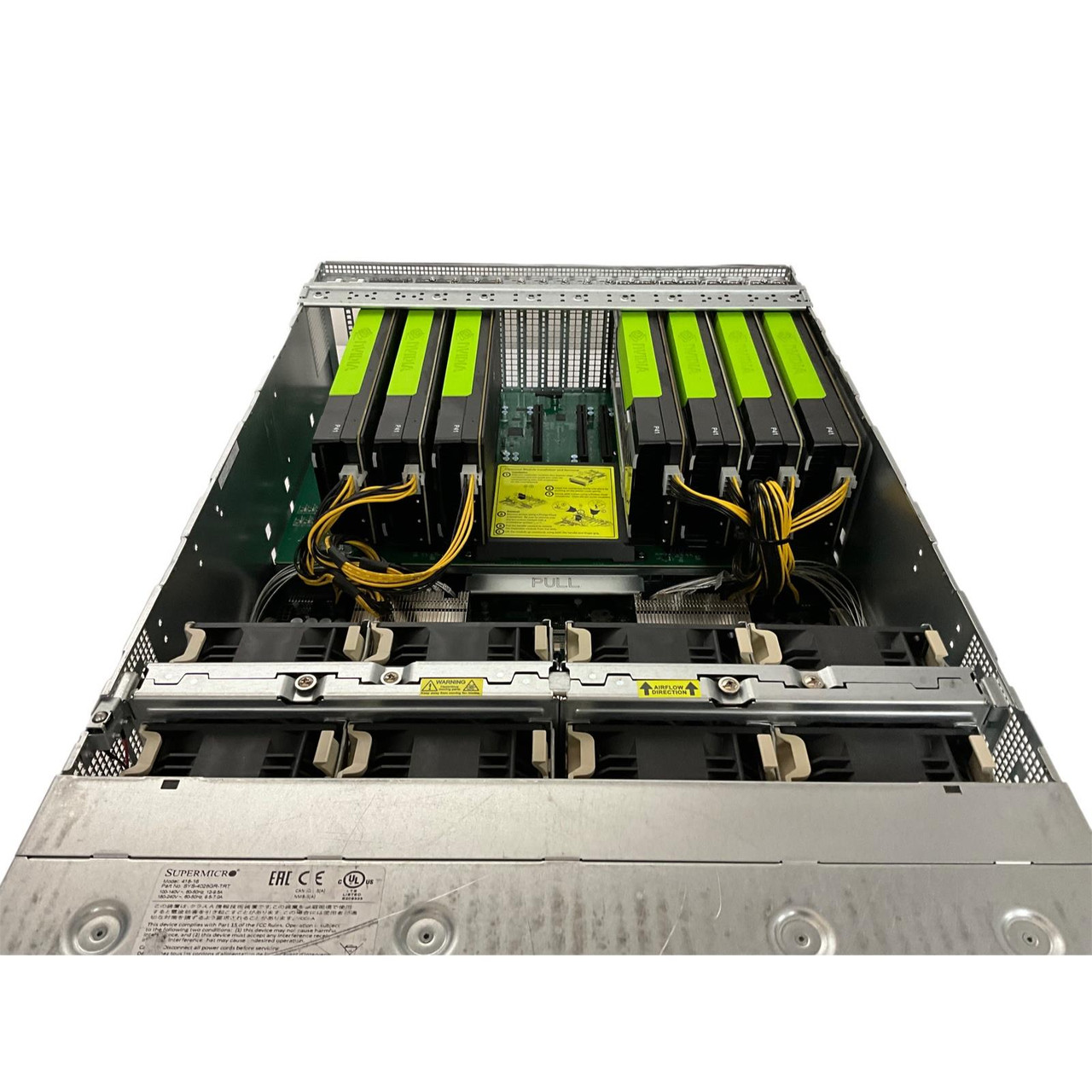 Supermicro 4U X10DRG-OT+ 8x GPU 2x E5-2690 V4 CPUs 2x 480GB SSD 4x PSU  Server