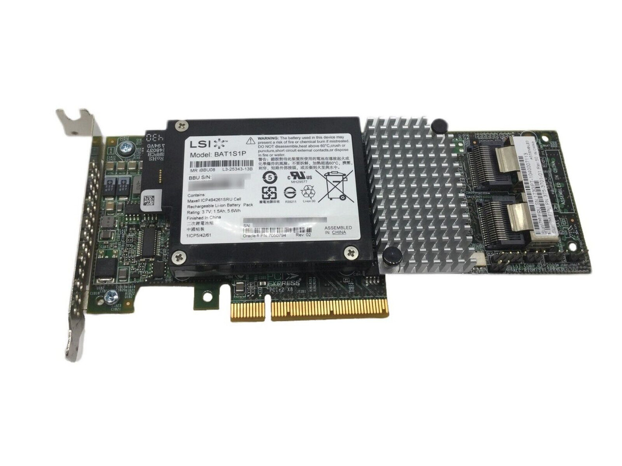 Sun/LSI 375-3701-01 8-Port 6Gbps SAS-2 RAID Controller PCIe with Low Profile