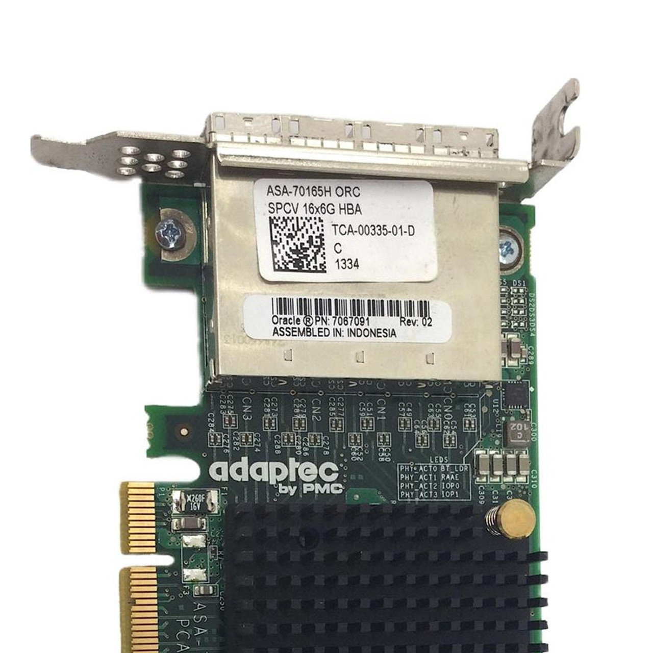 ASA-70165H 7067091 Oracle Adaptec 4-PORT 6Gb SAS-2 PCIe Low