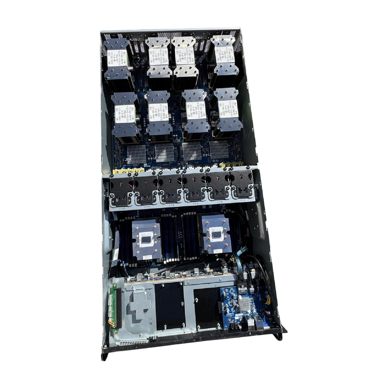 Gigabyte G481-S80 4U 8x NVIDIA V100 16GB SXM2 GPU Server 2x Gold 5220R