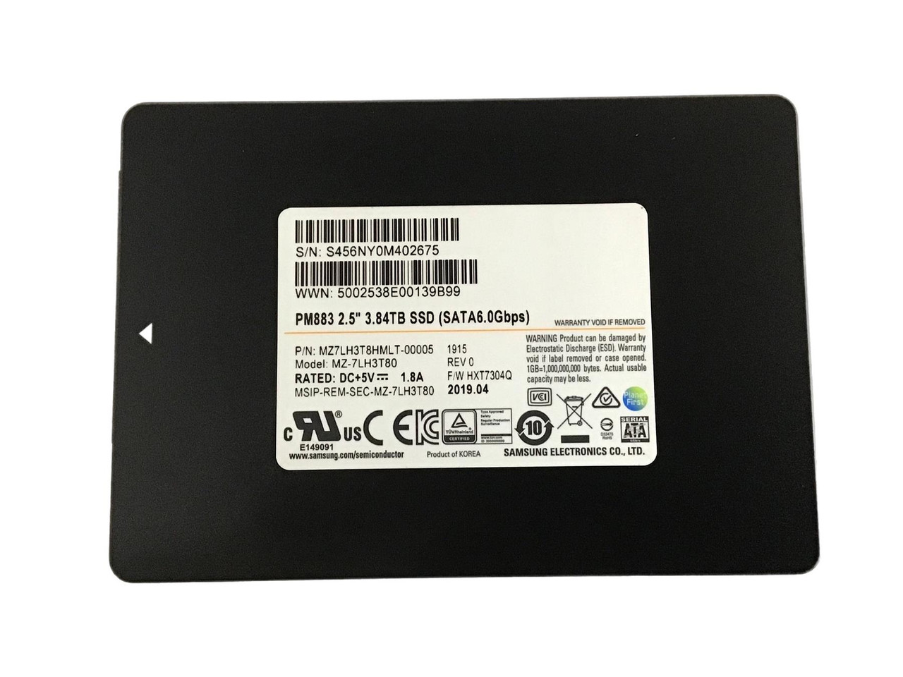 3.84TB SATA SSD Samsung 2.5