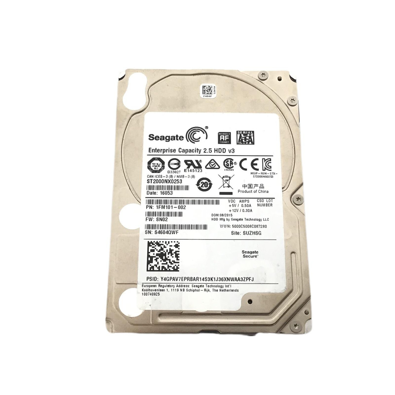 使用時間377時間 2TB Seagate 2.5インチ HDD 厚さ7mm 使用時間377時間 2TB Seagate 2.5インチ HDD 厚さ7mm 使用時間377時間