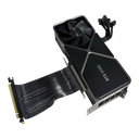 Slightly angled top view of NVIDIA RTX 4090 Founders Edition GPU