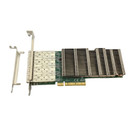 Front view Silicom PE310G4SPI9 NIC Both Bracket