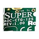 Close-up view of Supermicro AOC-CTG-I2S NIC