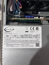 Zoomed-in aerial photo of the chassis showing the power supply and the board