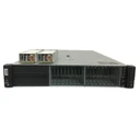 HPE ProLiant DL380 Gen10 2U rack server chassis front view with two hot-plug power supplies resting on top, isolated on a white background.