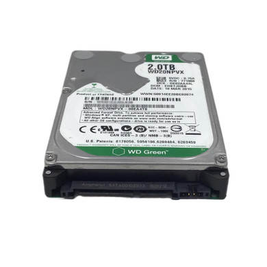 bottom view of 2TB SATA