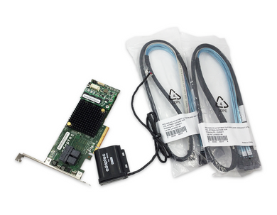 Adaptec ASR-7805 1G Cache PCIe SAS SATA 6GBs RAID 0156 Adapter Card w/ cables