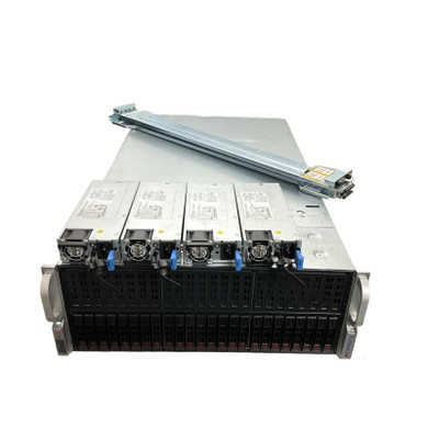 Top view of 4U-X10DRG-OT+-CPU-(X9DRG-O-PCIE)-24BSIP-8xGPU