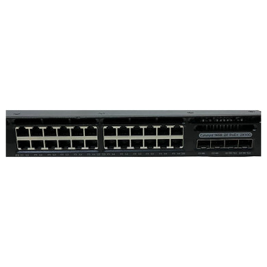 Front view showing the ports