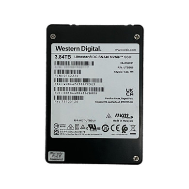 Front view of 3.84TB NVMe