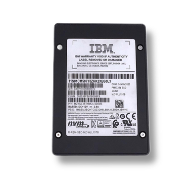 aerial front view of IBM 15TB NVMe SSD