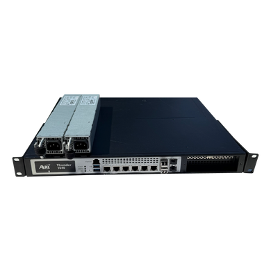 Front View Showing Ports and PSU on TOP