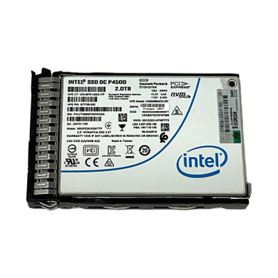 Front view of 877709-002 2TB NVMe U.2 2.5in drive