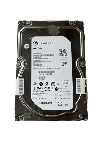 Front view of Seagate 4TB SAS 3.5" Server Drive