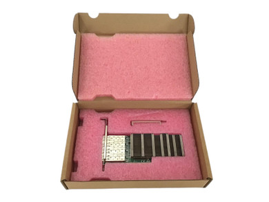 Front view of Silicom PE310G4SPI9 NIC in a box