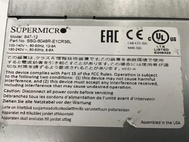 Supermicro 4U SAS3 36 Bay Storage Server Xeon 28 Core 64GB RAM