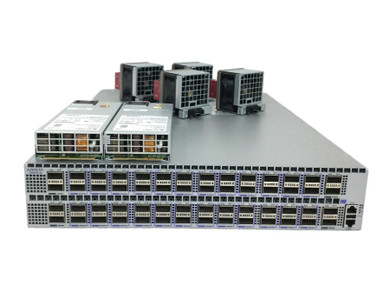 Front view of DCS-7280CR-48-F Arista switch
