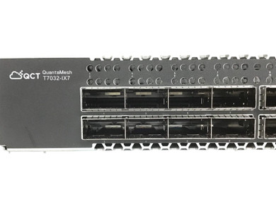 Left close-up view of Quanta T7032-IX7 switch