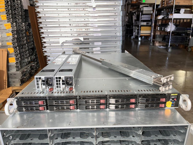 Supermicro 1U 10 Bay X11DDW-NT JBOF 2x Xeon 6130 64GB DDR4